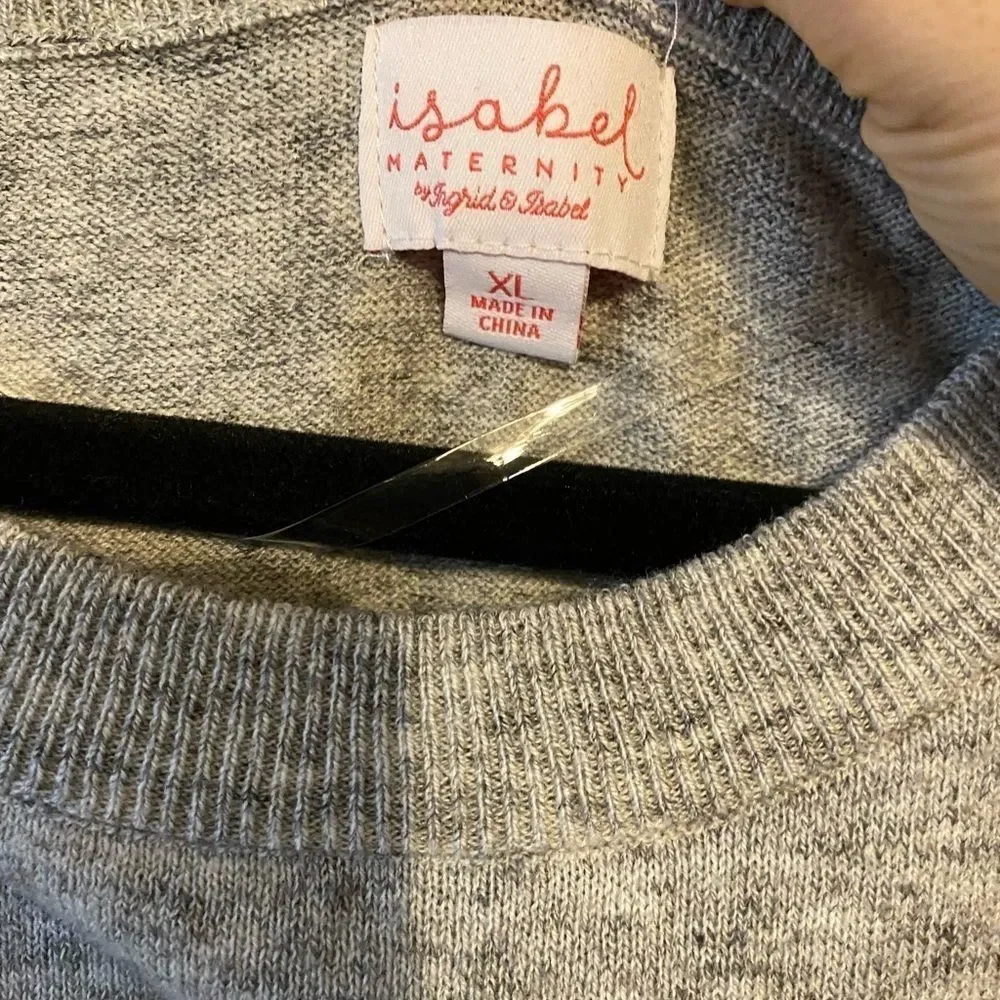 Isabel Maternity Ruffle Pullover Sweater - Picture 3 of 4